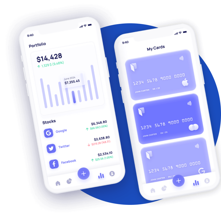 Digital banking app preview